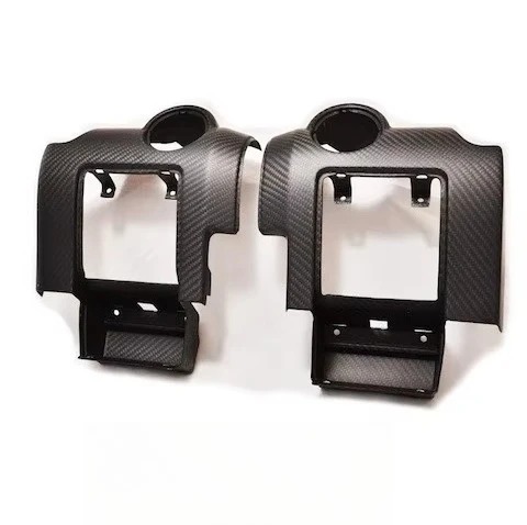 Trade Assurance Dry Carbon Trim Fit for 08-11Exige Elise S2 VVTi Engine LHD RHD a Post LHS & RHS Air Con Vents Surround Panel